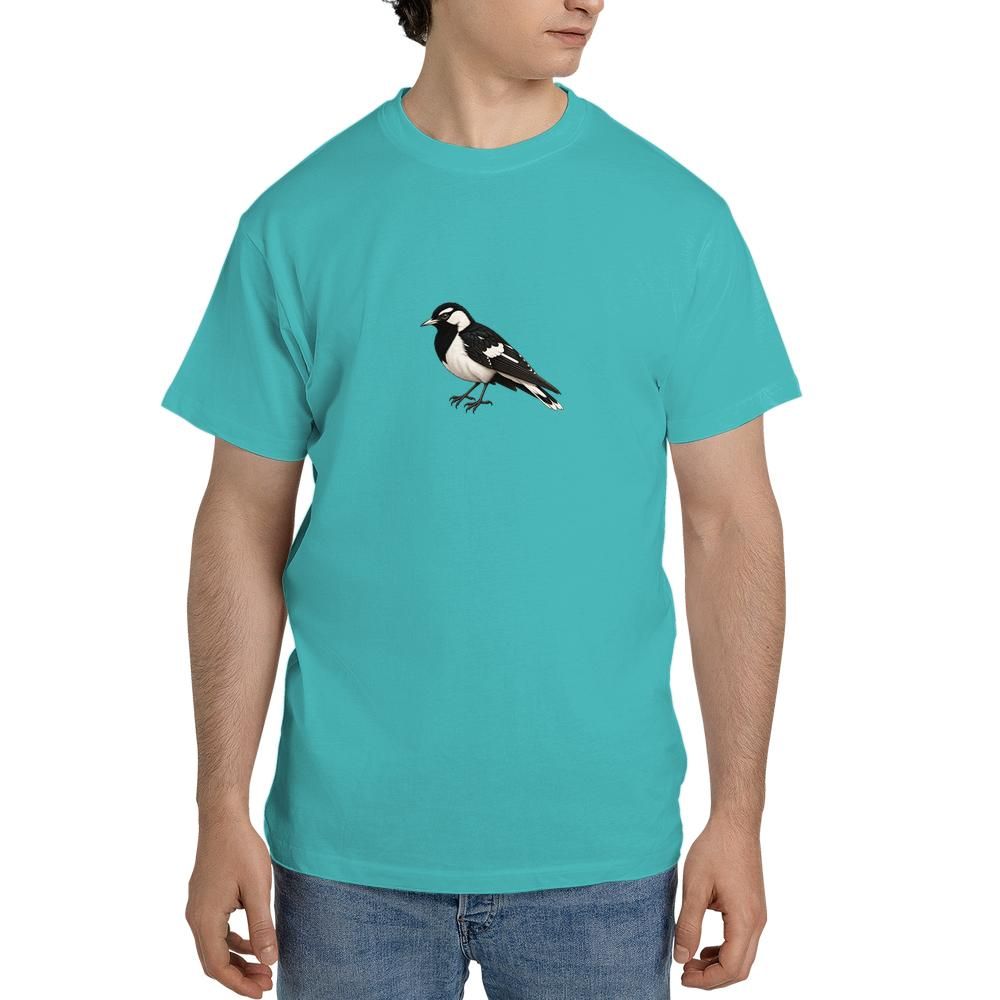 vintage black white magpie tshirt