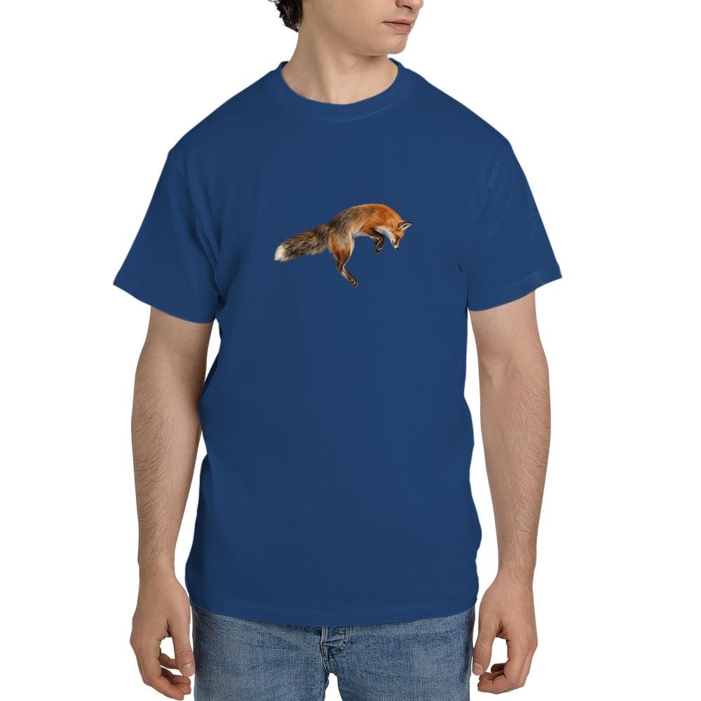 red fox t shirt jumping fox graphic tee woodland wildlife shirt