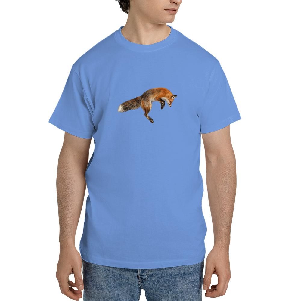 red fox t shirt jumping fox graphic tee woodland wildlife shirt