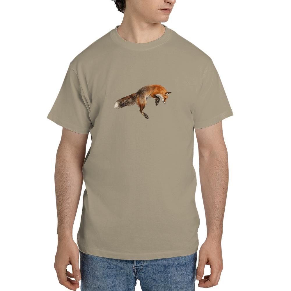 red fox t shirt jumping fox graphic tee woodland wildlife shirt