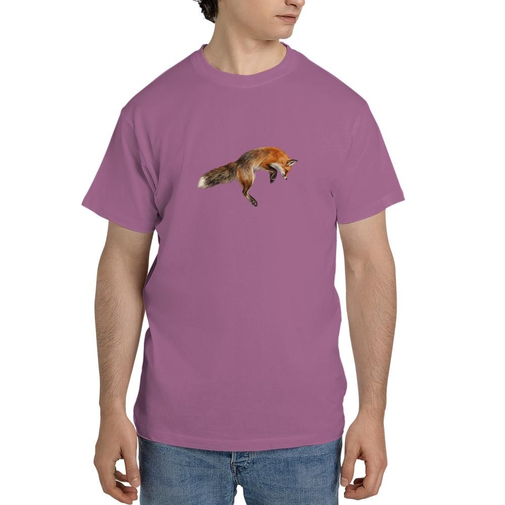 red fox t shirt jumping fox graphic tee woodland wildlife shirt