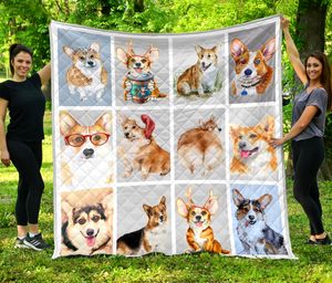 Corgi Lovers Quilt Blanket - Awesome Design Gifts Idea for Corgi Dogs Mother GTS004858
