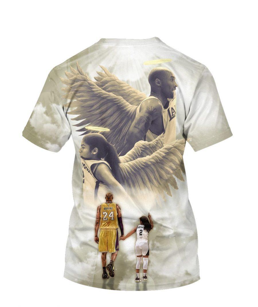 Rip Kobe Bryant And Gigi In Heaven Limited Edition Unisex All Over Print Hoodie And T Shirts Size S 5xl Th1360 Sk