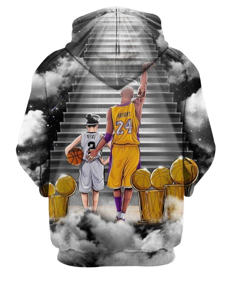 Rip Kobe Bryant And Gigi In Heaven Goodbye Limited Edition All Over Print Hoodie And T Shirts Size S 5xl Th1364 Sk