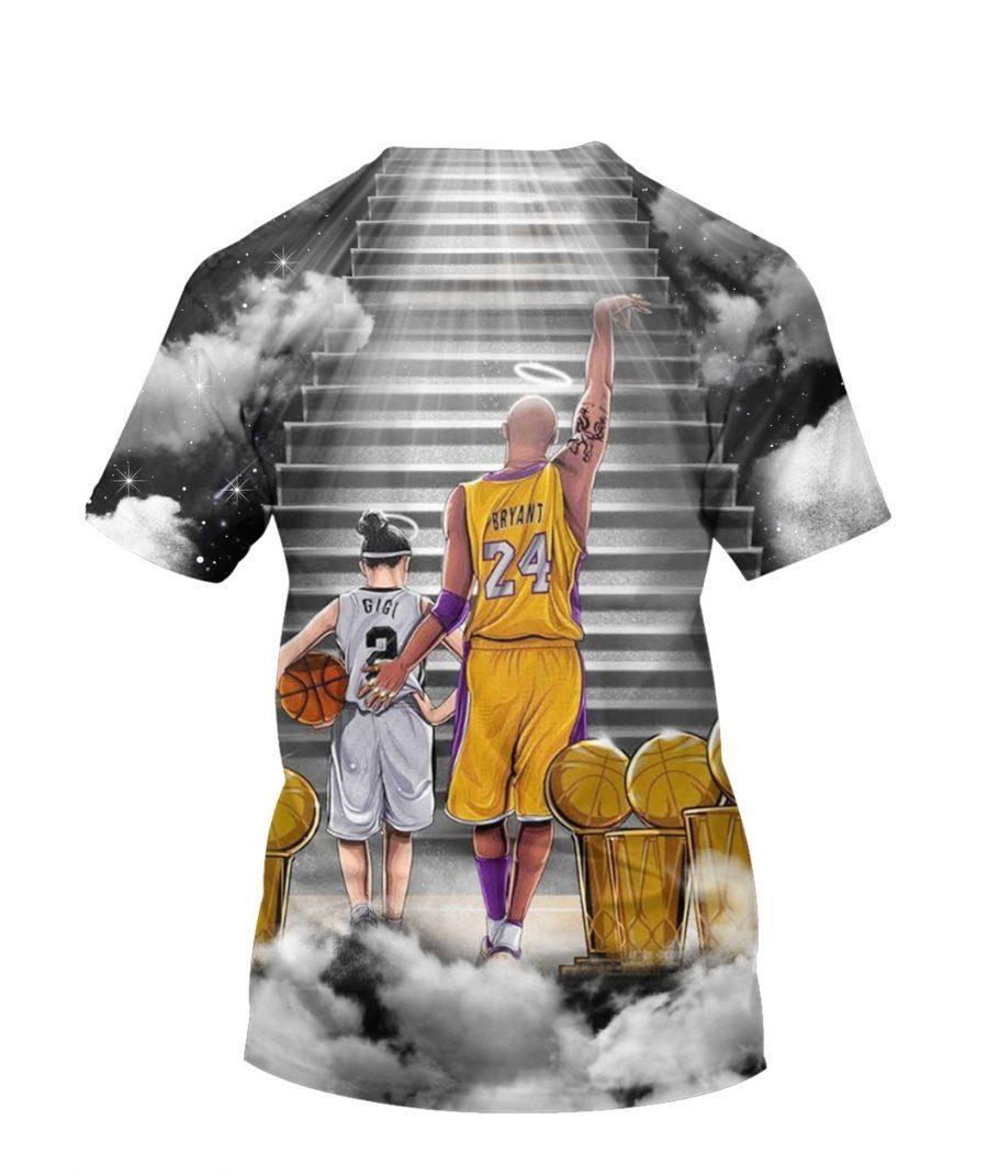 Rip Kobe Bryant And Gigi In Heaven Goodbye Limited Edition All Over Print Hoodie And T Shirts Size S 5xl Th1364 Sk