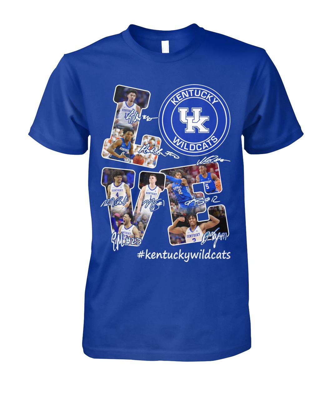 Love Kentucky Wildcats Men's And Women's 2D Sweatshirts Long Sleeves ...