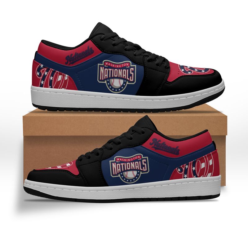 Washington Nationals MLB Champion Limited Edition Low AJ Sneakers White ...