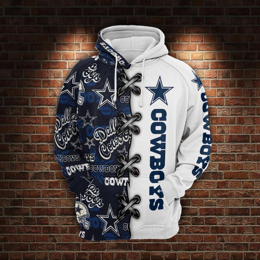 mens white dallas cowboys hoodie