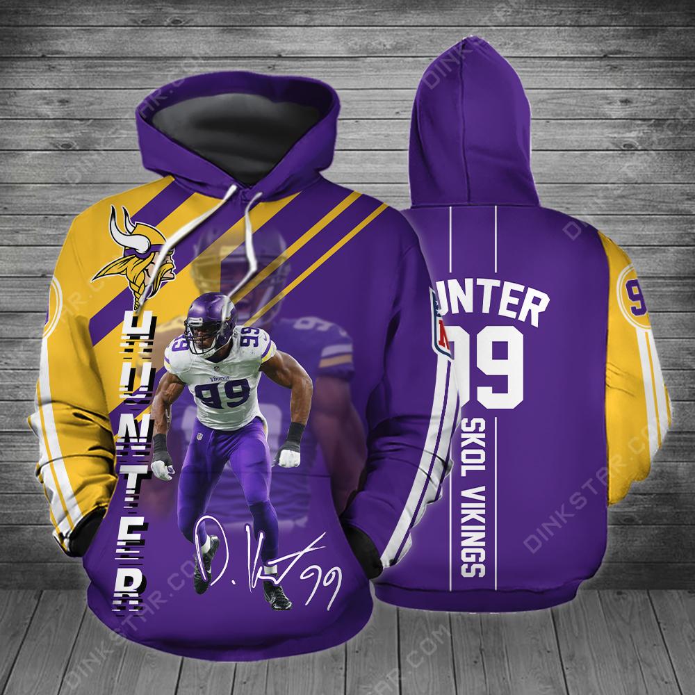 Stocktee Minnesota Vikings #99 Hunter Limited Edition Men's And Women's ...
