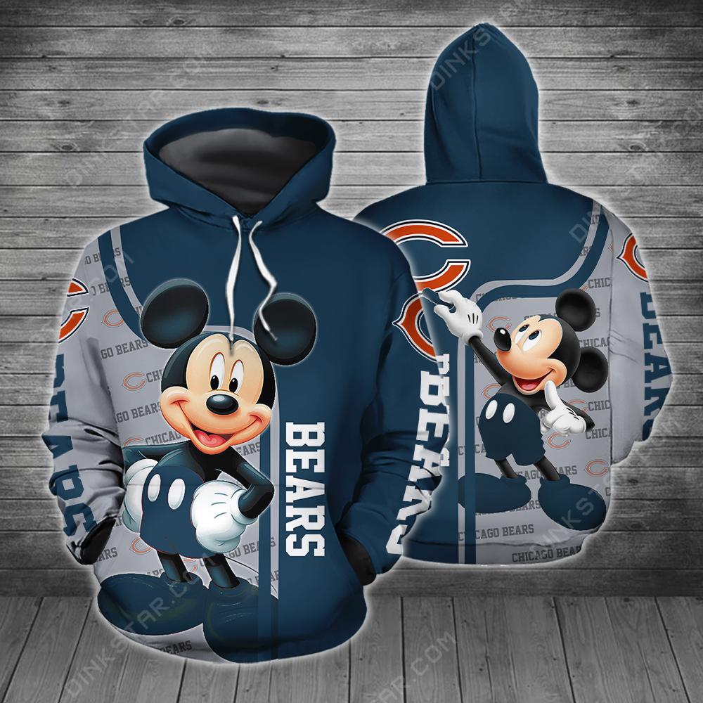 Stocktee Chicago Bears with Mickey Limited Edition Men's And Women's ...