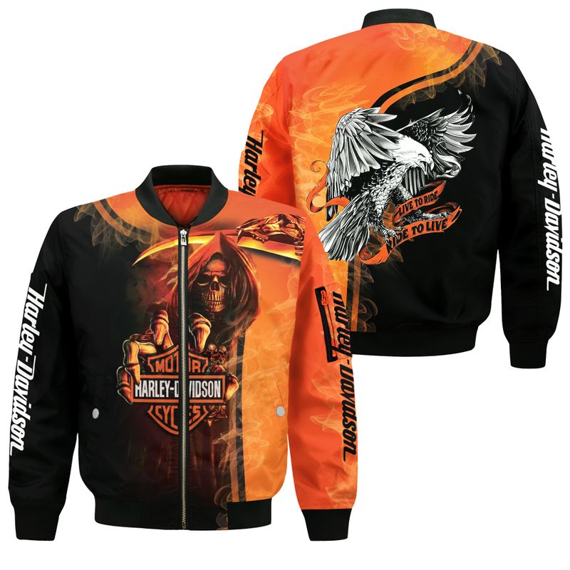 Stocktee Harley Davidson with Ghost Limited Edition Men's and Women's ...