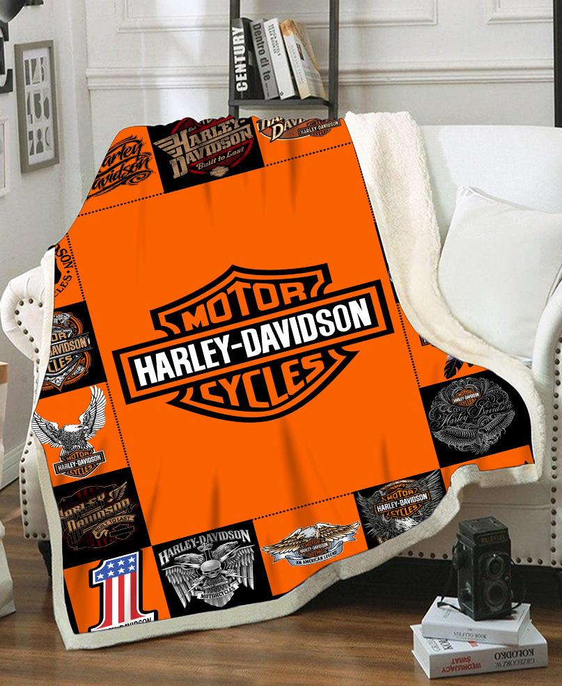 Stocktee Harley Davidson Motorcycle Skull Limited Edition Fleece