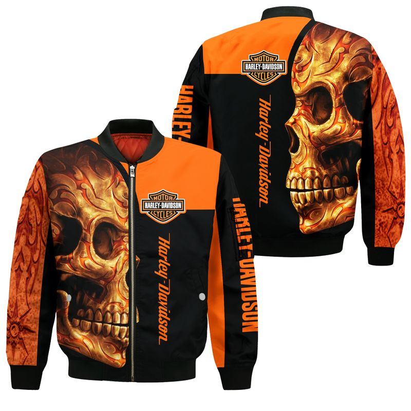Stocktee Harley Davidson With Skull Limited Edition Men's and Women's ...