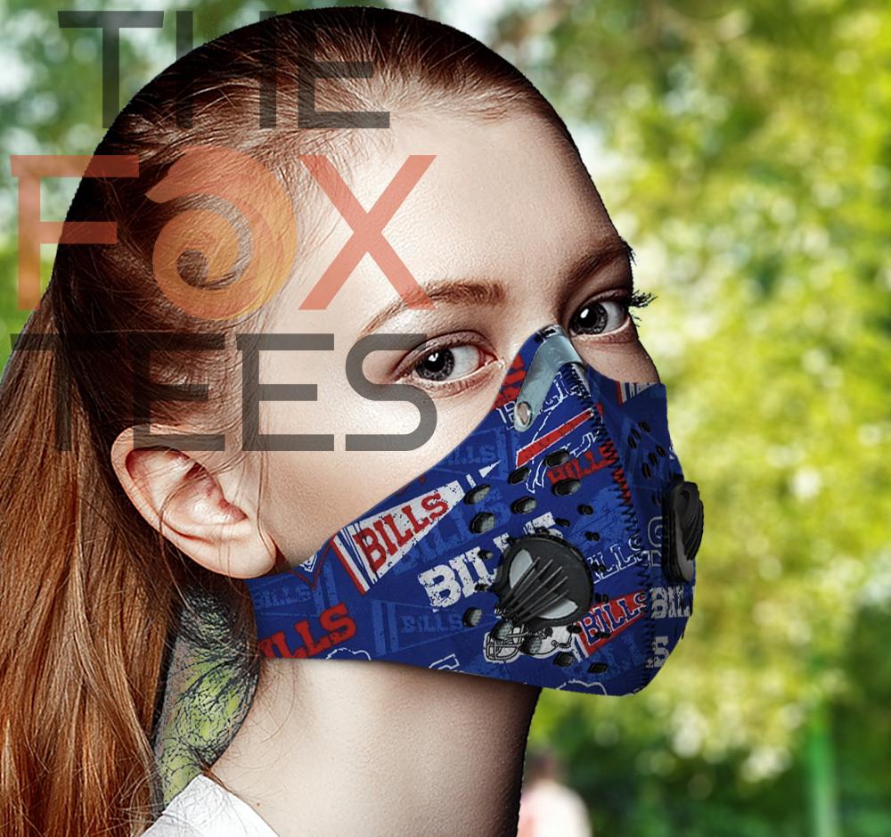 Buffalo Bills Filter Face Mask Activated Carbon (+ 2 filter) GTS000234