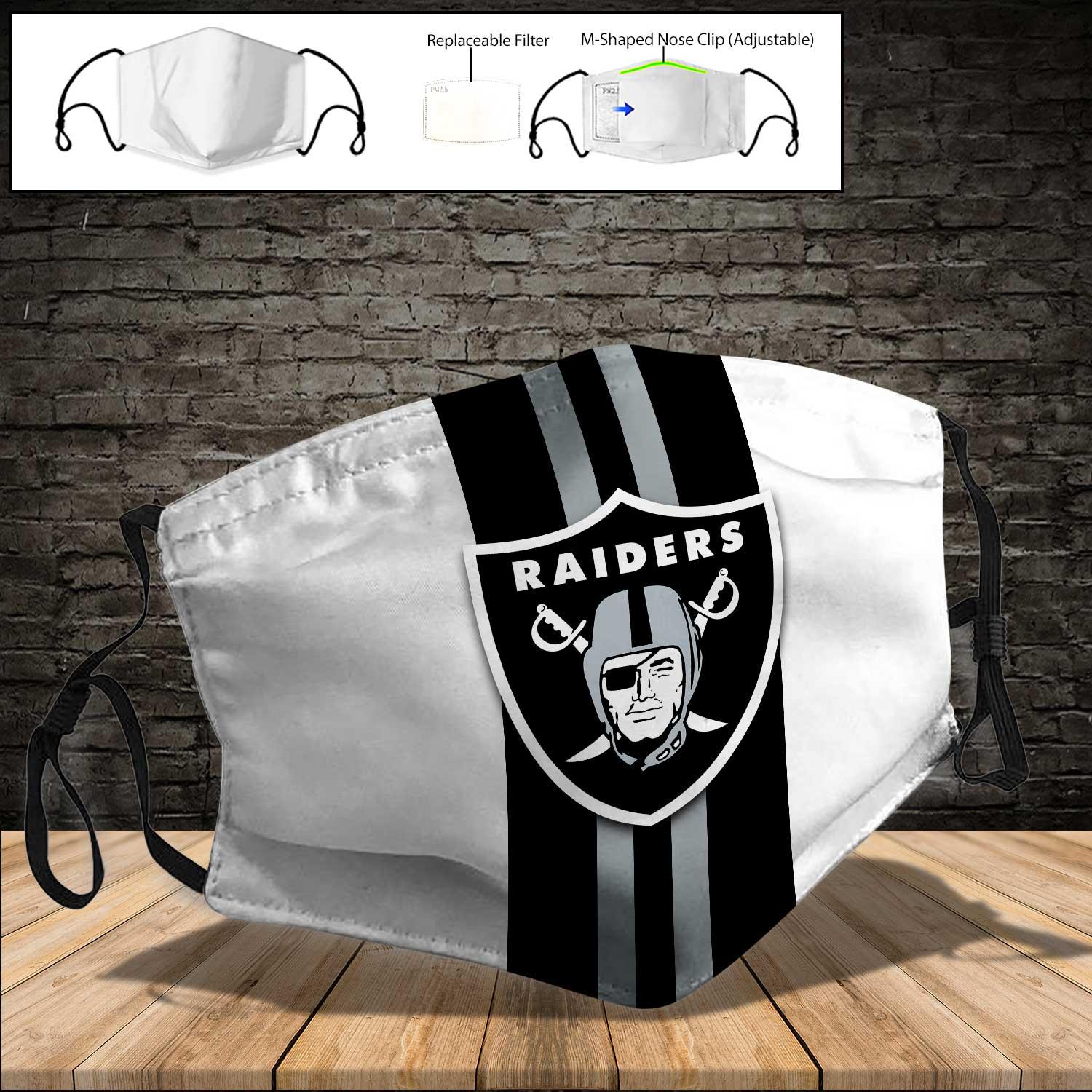 Stocktee NFL Oakland Raiders Face Masks GTS000103