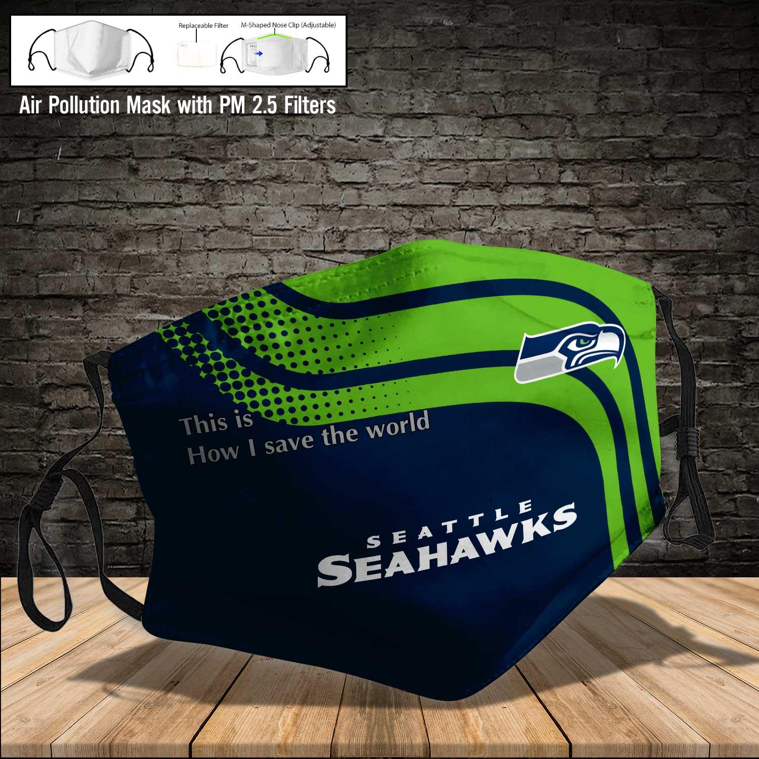 Stocktee NFL Seattle Seahawks Face Masks PT1303