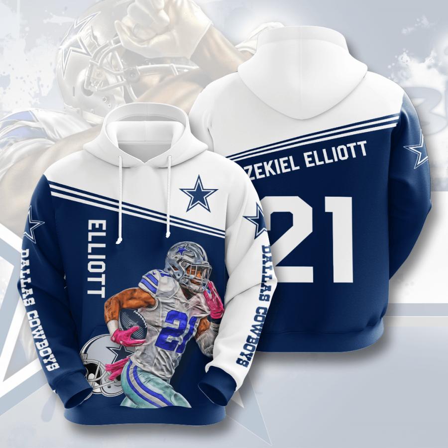 Dallas Cowboys Zekiel Elliott 21 Limited Edition Full 3D All Over Print ...