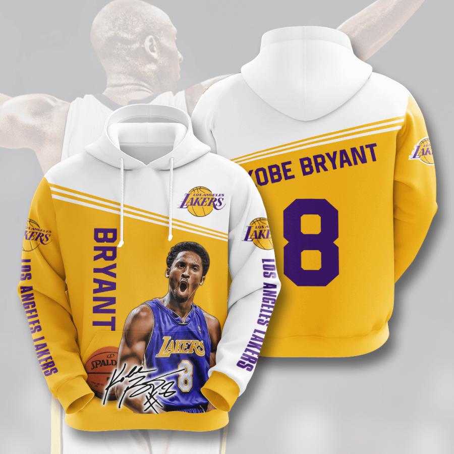 Kobe Bryant 24 Los Angeles Lakers 3D Full All Over Print Hoodie Unisex ...