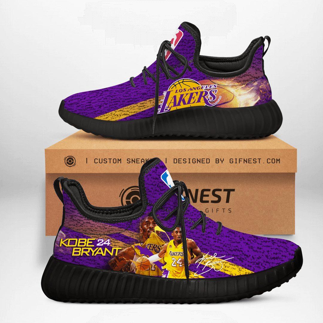 Kobe Bryant Los Angeles Lakers Black/White Sole and Kobe Bryant Los Angeles Lakers Black/White Sole and