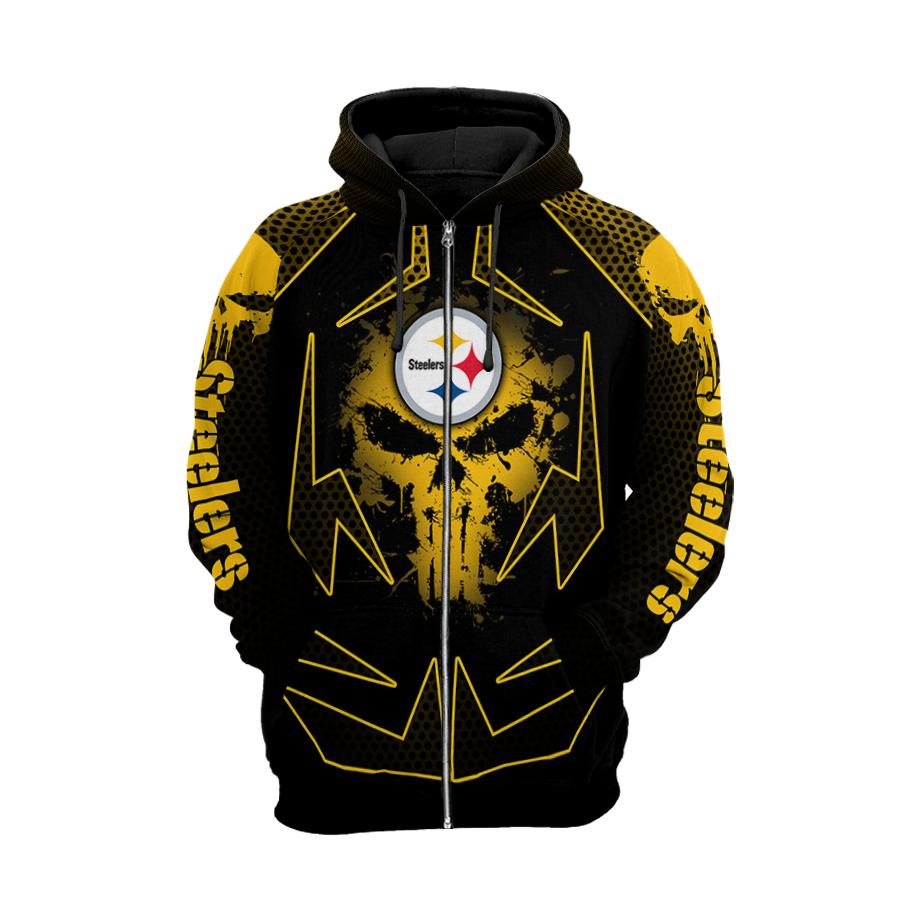 pittsburgh steelers zip up hoodie