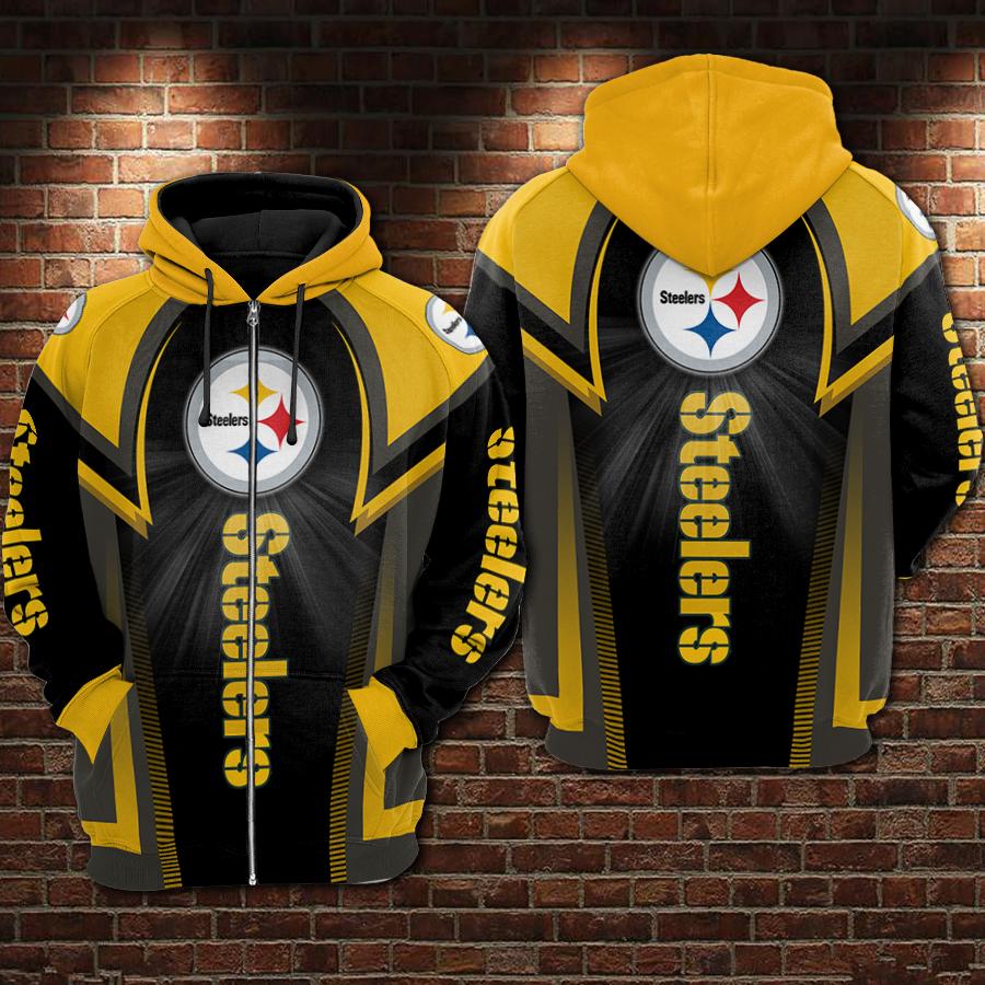 Pittsburgh Steelers Limited Edition All Over Print Zip Up Hoodie Unisex