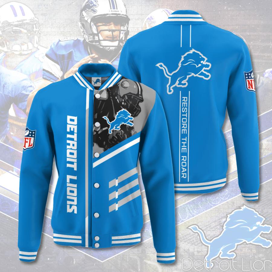 Detroit Lions NFL Limited Edition All Over Print Baseball Jacket Unisex ...