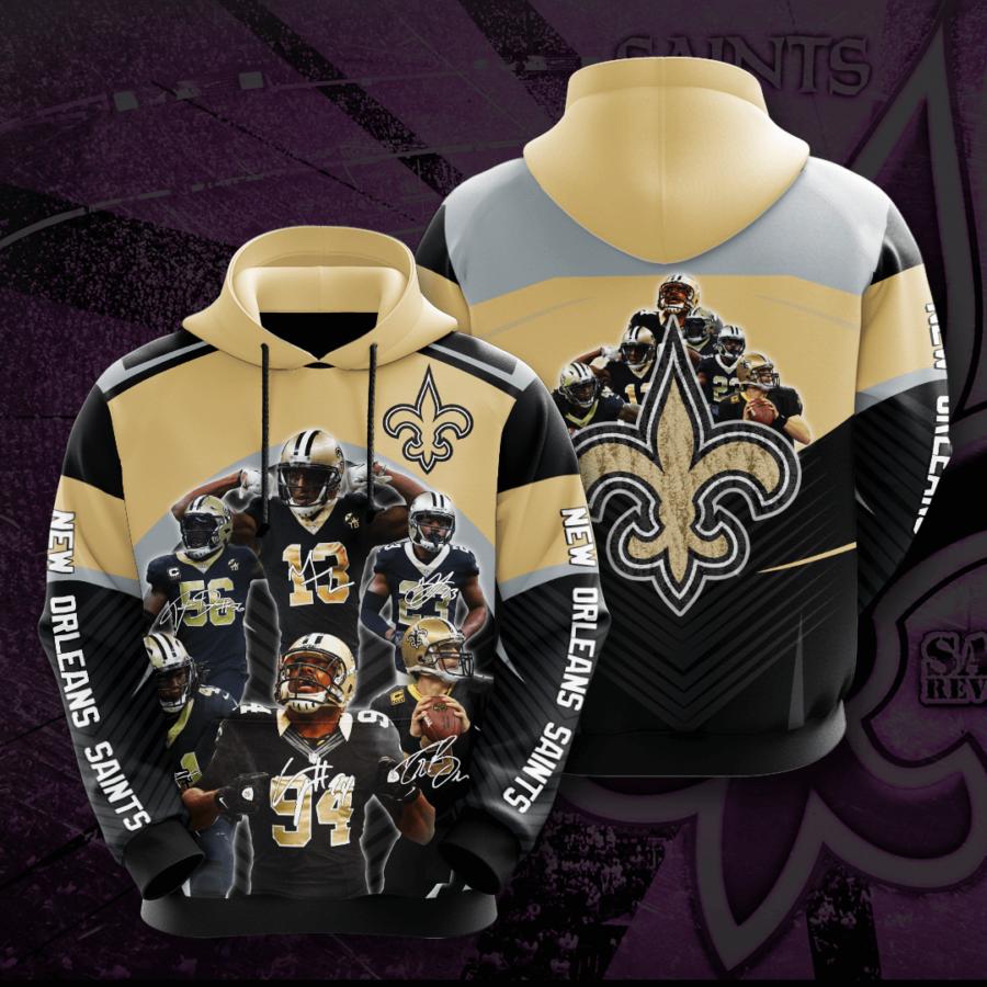 New Orleans Saints NFL Limited Edition All Over Print Pullover Hoodie ...