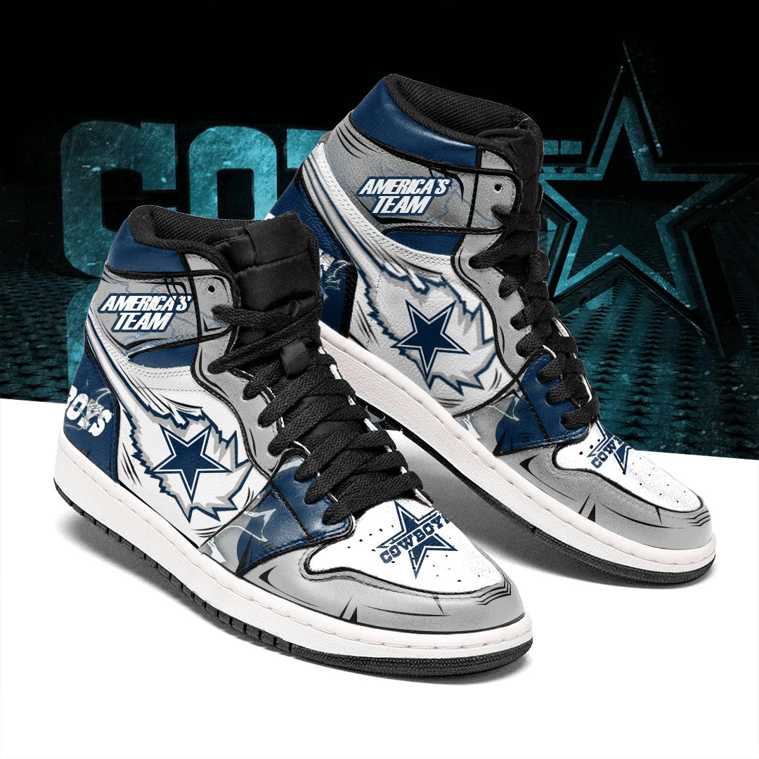 Dallas Cowboys NFL Limited Edition High And Low Air Jordan Sneakers