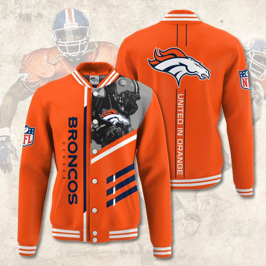 Denver Broncos NFL Orange Limited Edition All Over Print Varsity Jacket ...