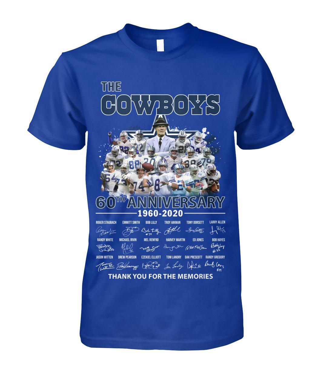 Dallas Cowboys 60th Anniversary 1960 2020 Thank you for the memories ...