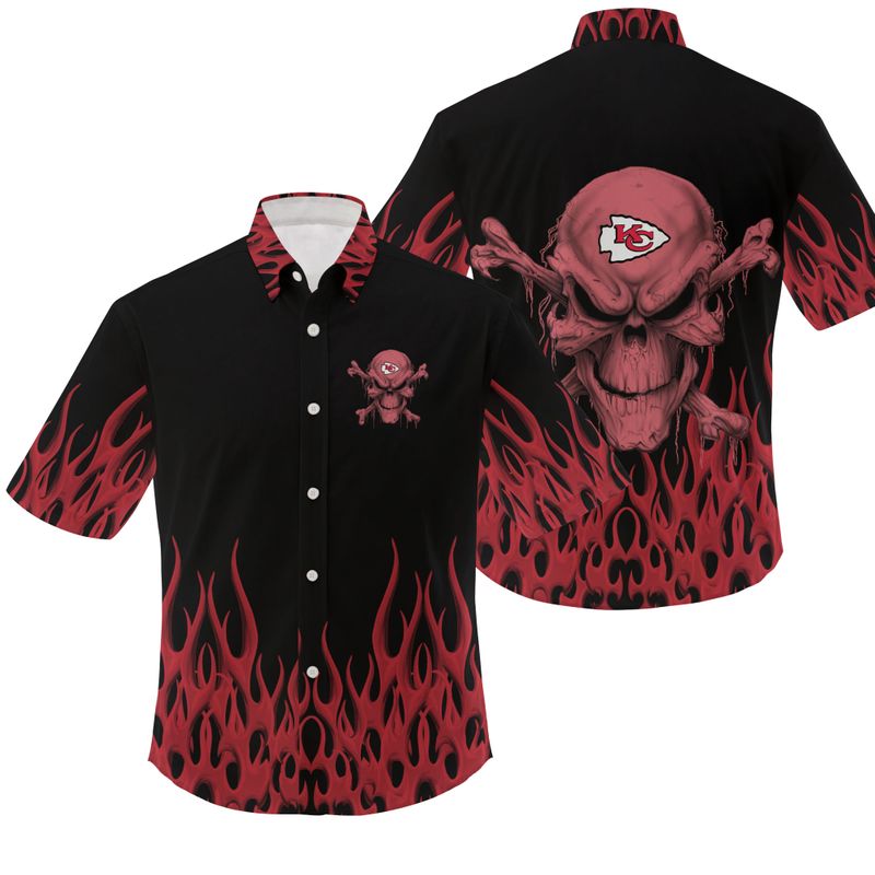 kansas city chiefs mens hawaiian shirt