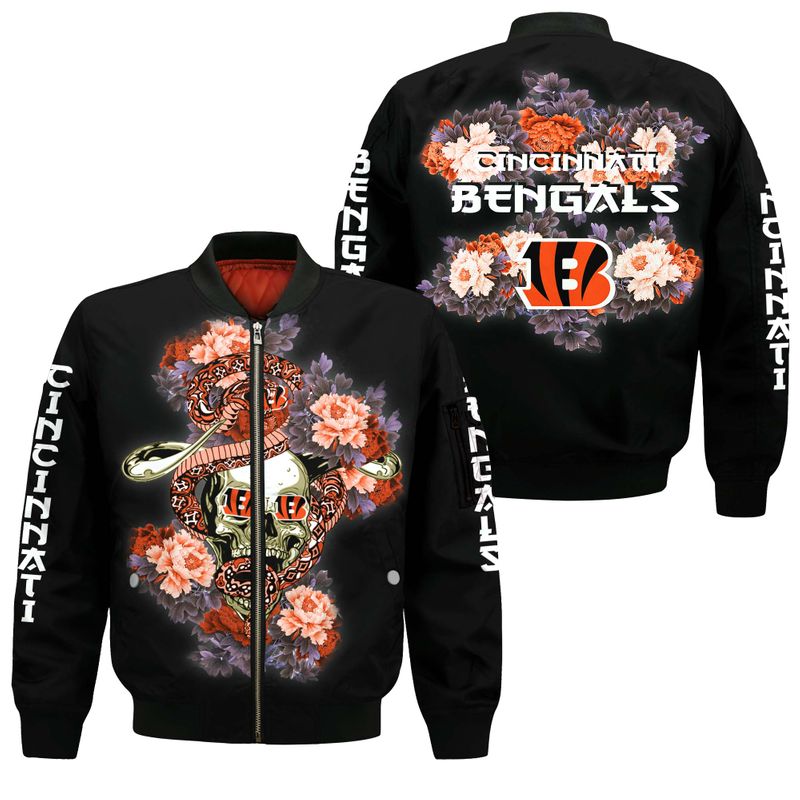 NFL Cincinnati Bengals Limited Edition All Over Print Sweatshirt Zip ...