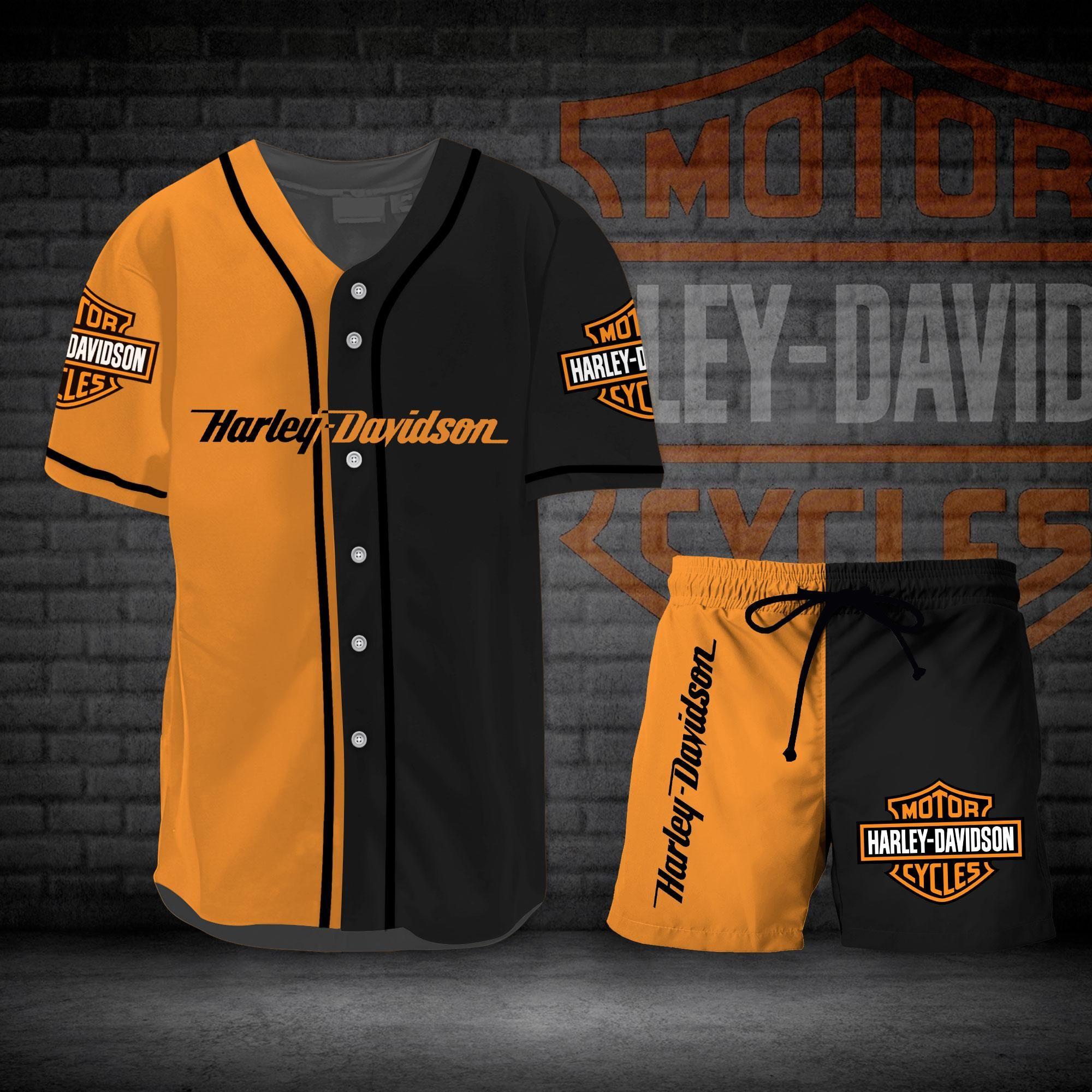 harley davidson baseball shirt