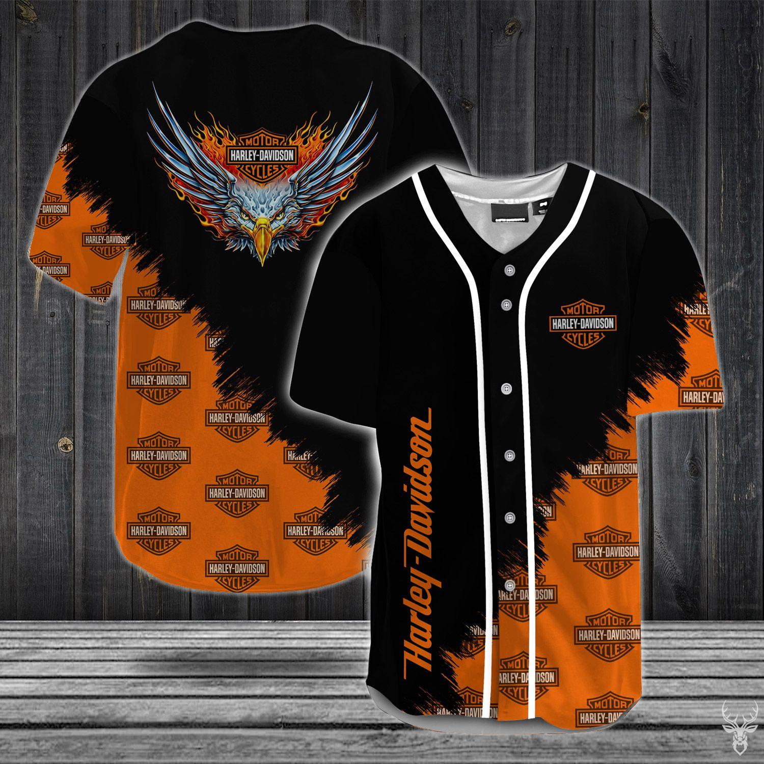 Stocktee Harley Davidson Limited Edition All Over Printed Baseball ...