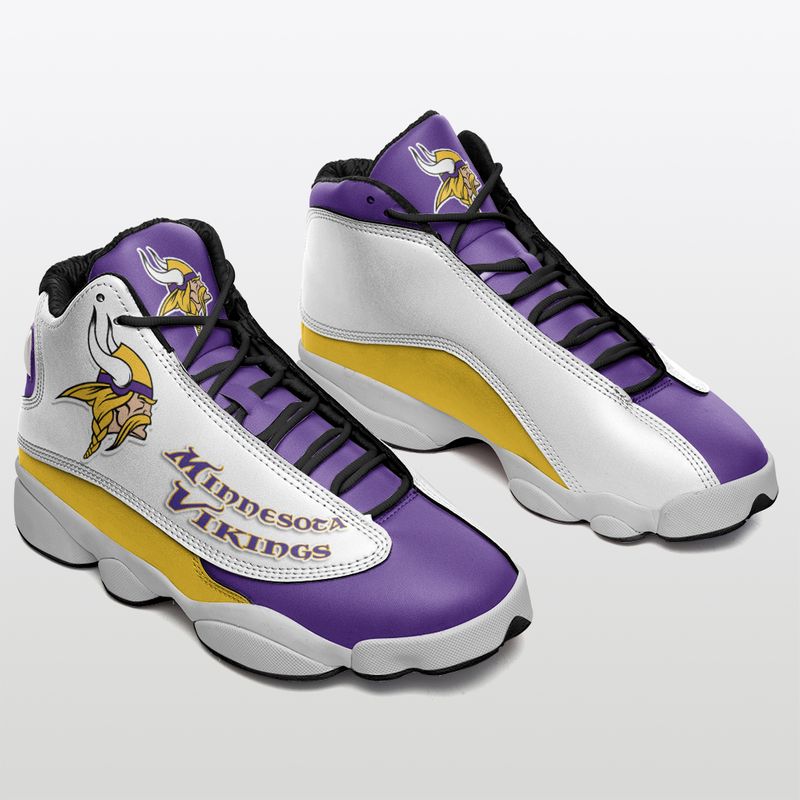 NFL Minnesota Vikings Limited Edition Men's and Women's Air Jordan 13 ...