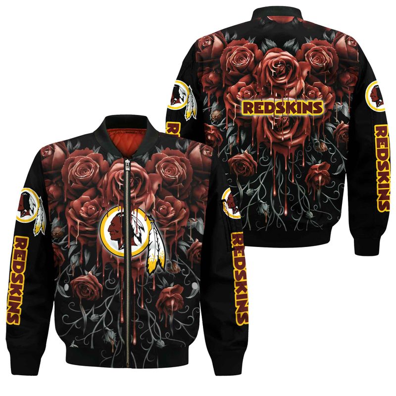 NFL Washington Redskins Limited Edition All Over Print Sweatshirt Zip ...