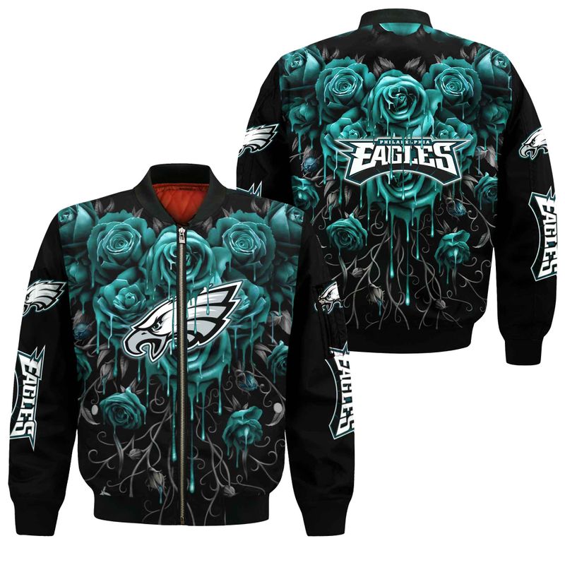 NFL Philadelphia Eagles Limited Edition All Over Print Sweatshirt Zip ...