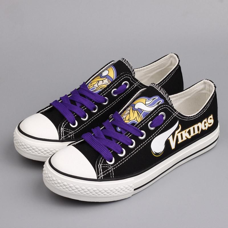 Stocktee NFL Minnesota Vikings Limited Edition Low Top Canvas Shoes