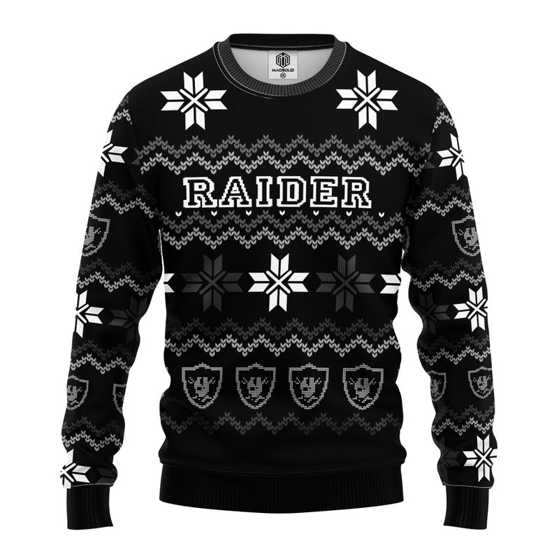 NFL Las Vegas Raiders Limited Edition All Over Print Christmas Ugly ...