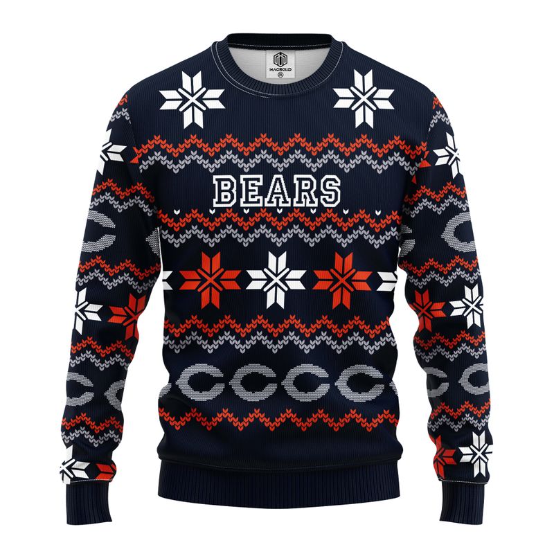 NFL Chicago Bears Limited Edition All Over Print Christmas Ugly Sweater ...