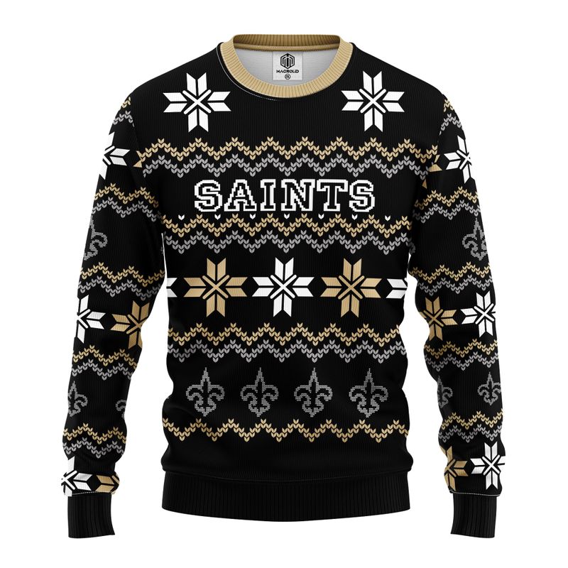NFL New Orleans Saints Limited Edition All Over Print Christmas Ugly Sweater Sweatshirt Unisex