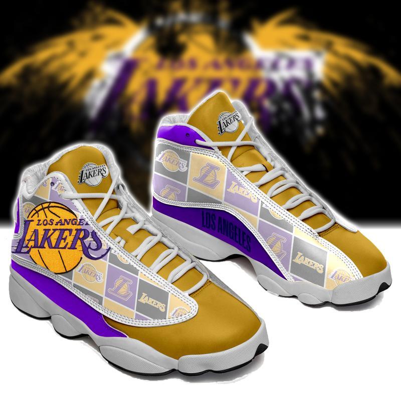 Stocktee Los Angeles Lakers Limited Edition AIR Jordan 13 Sneakers