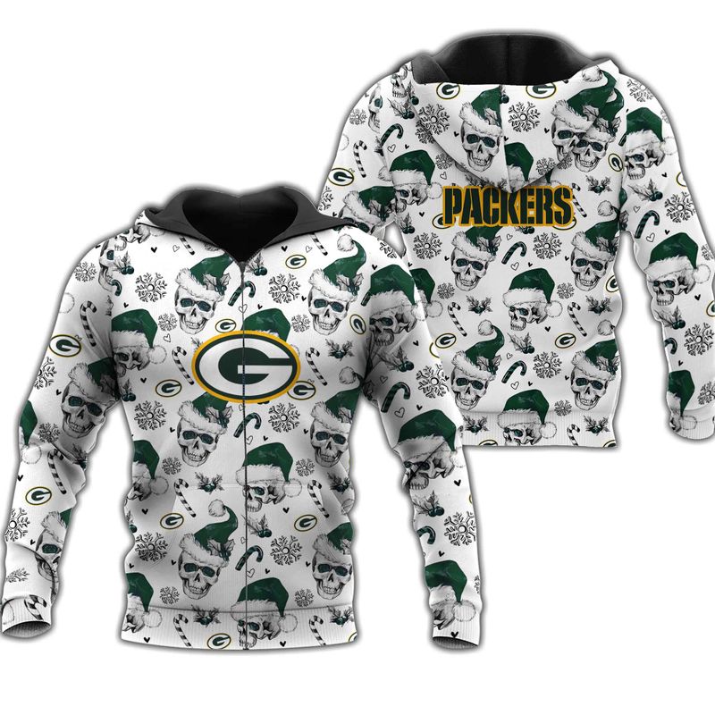 NFL Green Bay Packers Limited Edition All Over Print Zip Hoodie T shirt ...