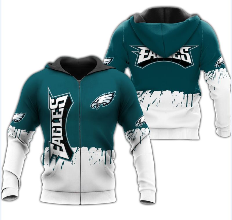 NFL Philadelphia Eagles Limited Edition All Over Print Zip Hoodie ...