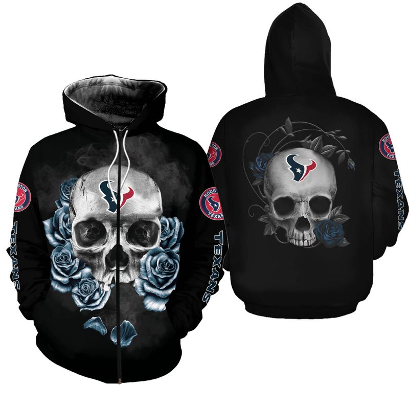 NFL Houston Texans Limited Edition All Over Print Zip Up Hoodie Hoodie ...