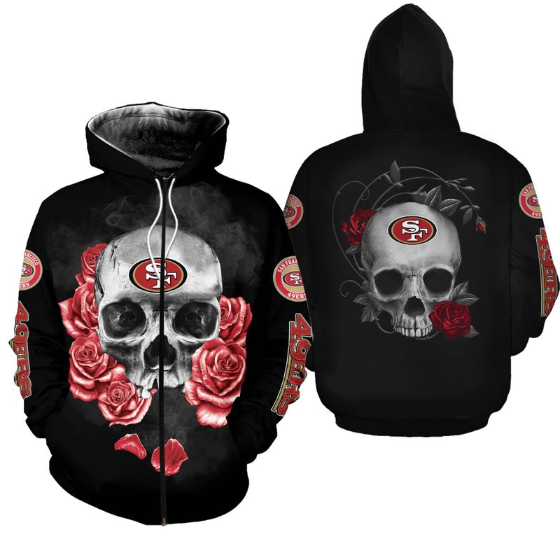 NFL San Francisco 49ers Limited Edition All Over Print Zip Up Hoodie ...