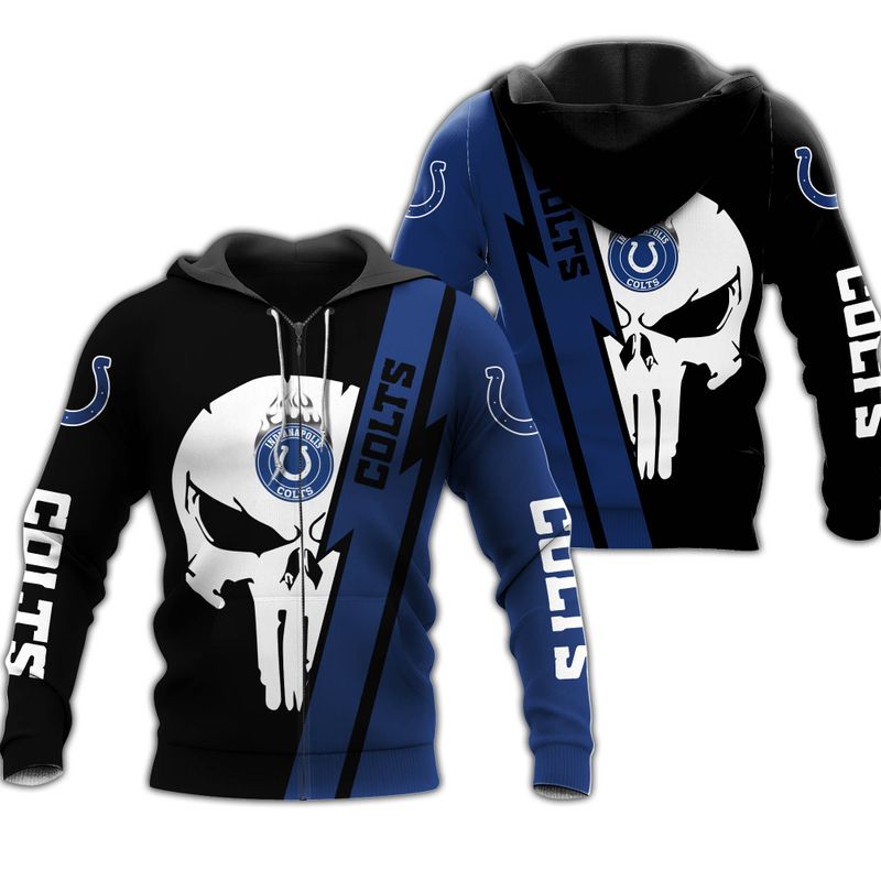 NFL Indianapolis Colts Limited Edition All Over Print Zip Up Hoodie ...