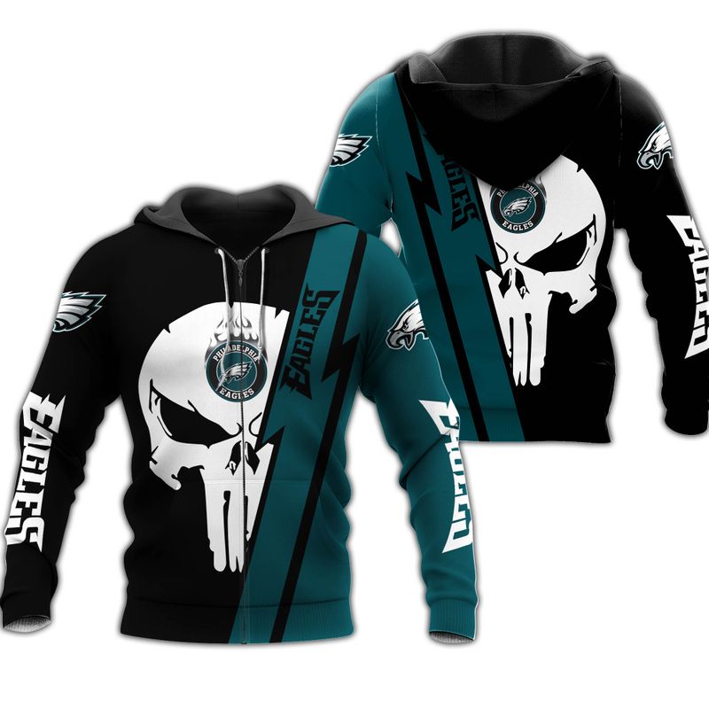 NFL Philadelphia Eagles Limited Edition All Over Print Zip Up Hoodie ...