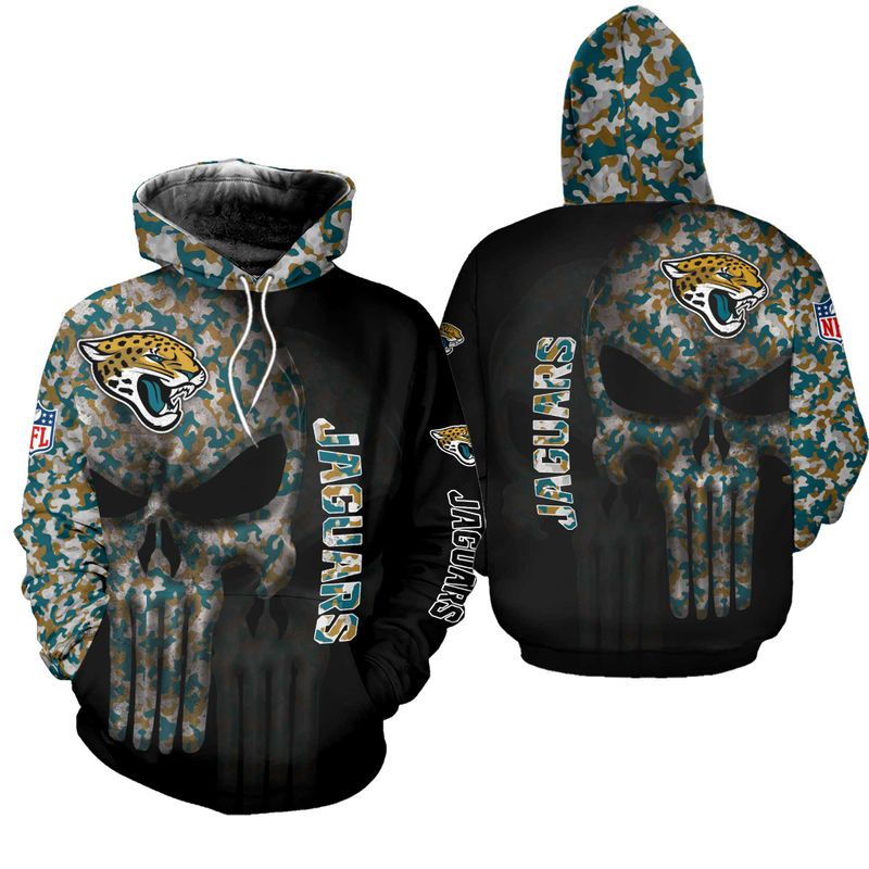 NFL Jacksonville Jaguars Skull Limited Edition All Over Print Bomber ...