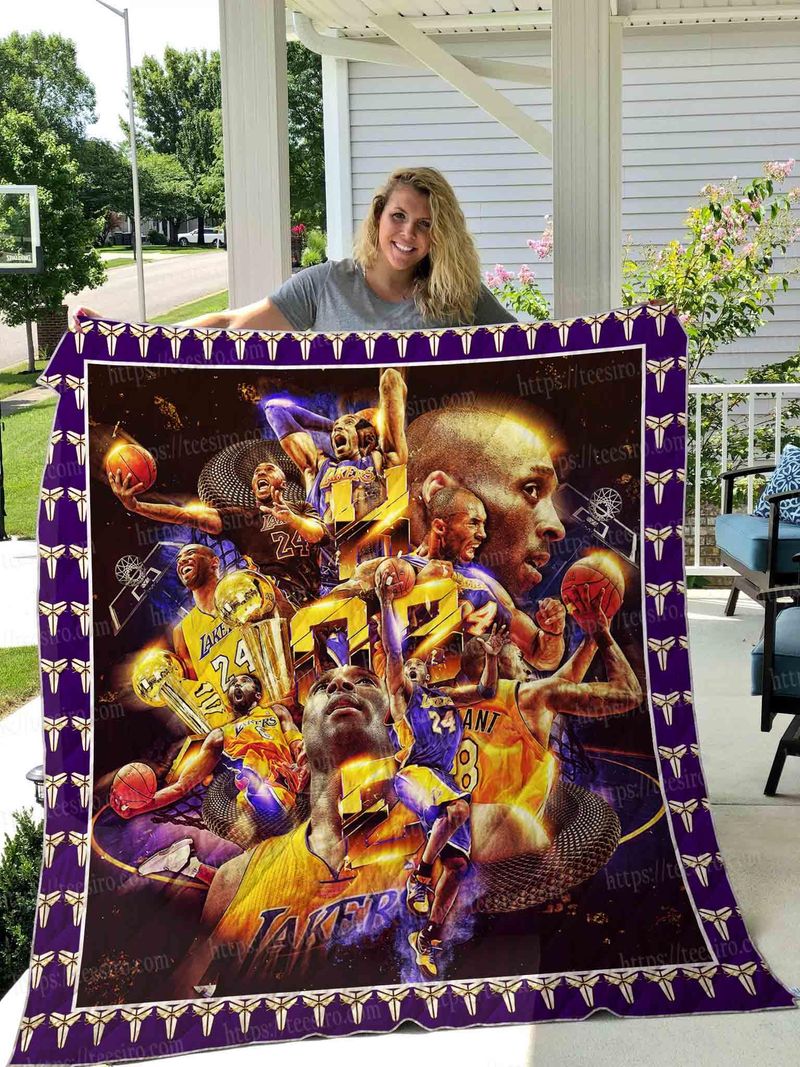 Kobe Bryant 24 Thank You For The Memories Quilt Blanket Full Sizes TH1263
